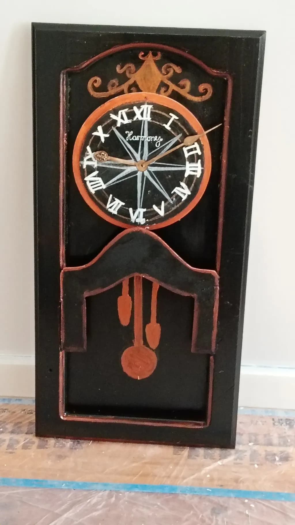 Rustic Harmony Clock