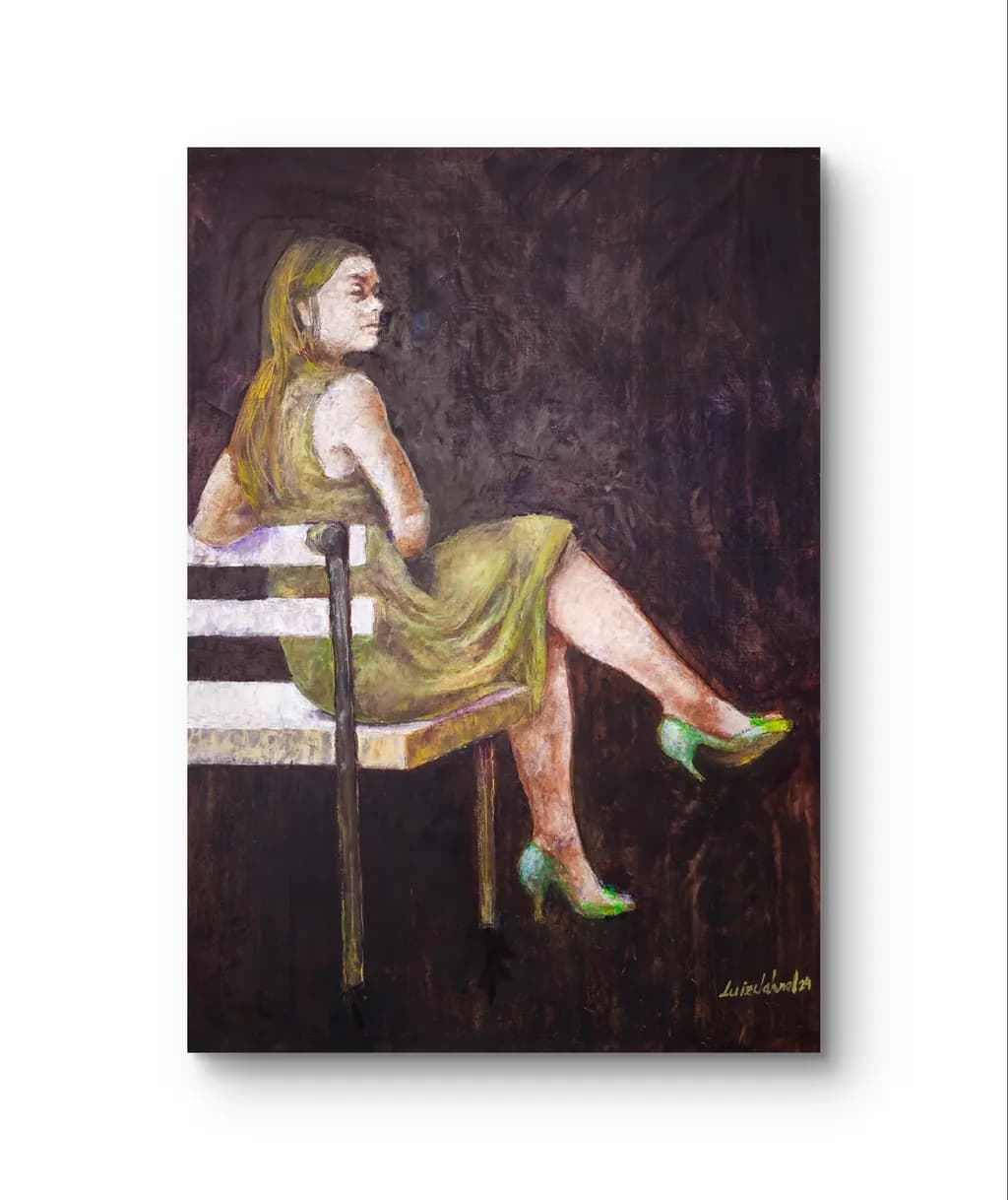 Green Heels on the Piano Bench