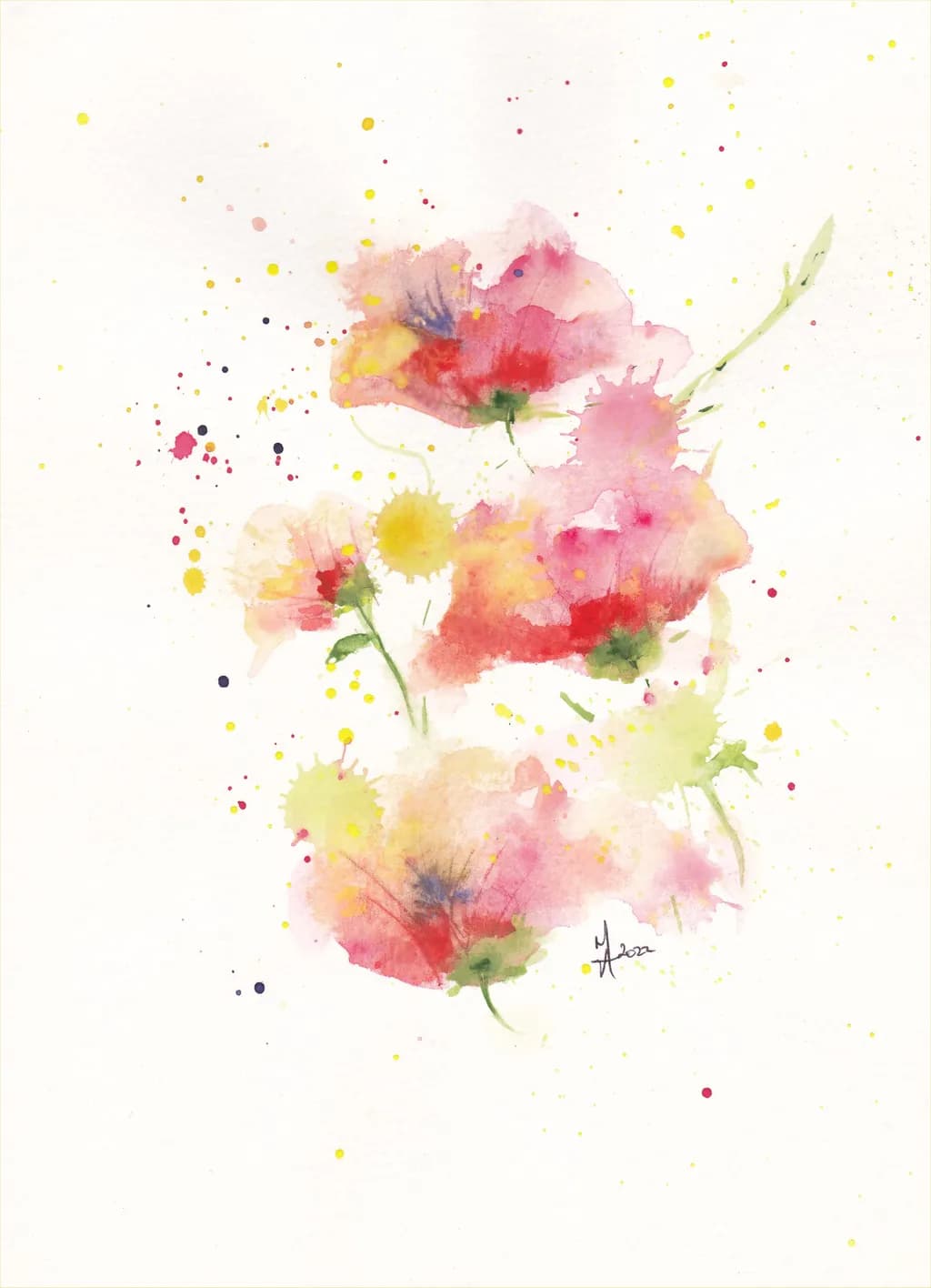 Spring Splatter Blooms