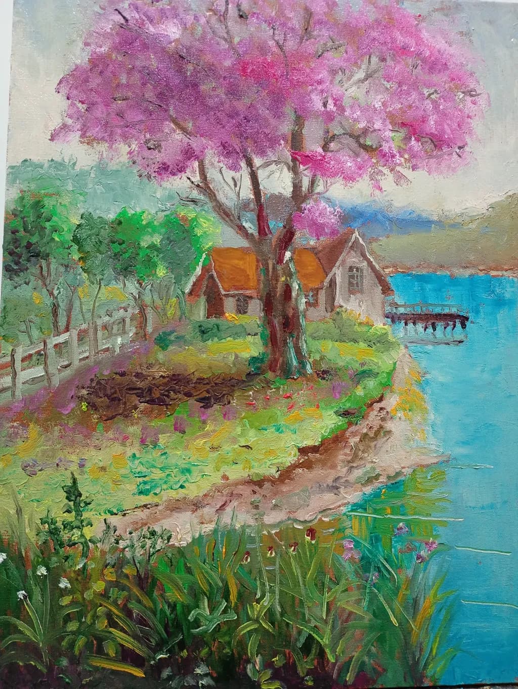 Blossoming Lakeside Cottage