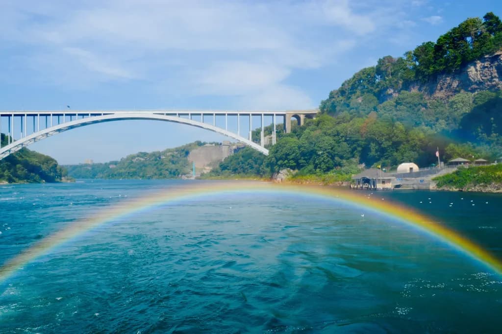 Arching Rainbow Bridge