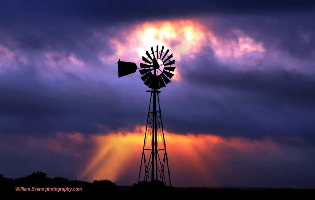 Windmill Sundown