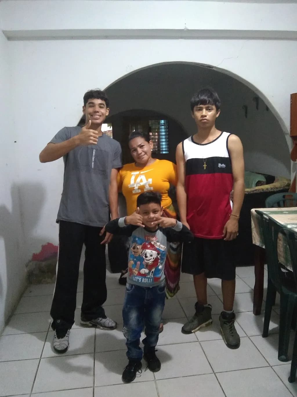 Family Gathering Inside