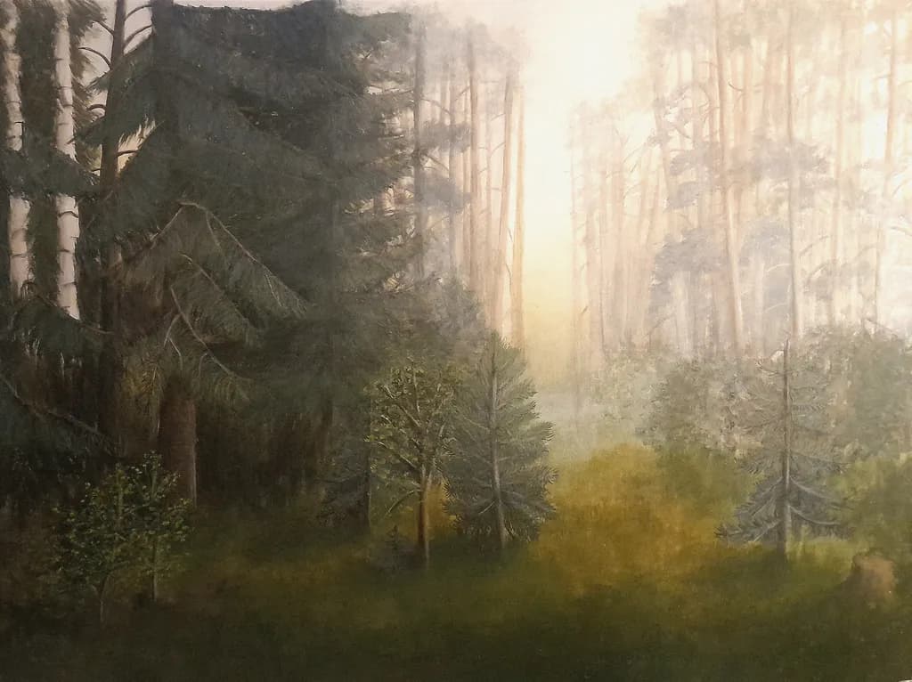 Misty Forest Dawn