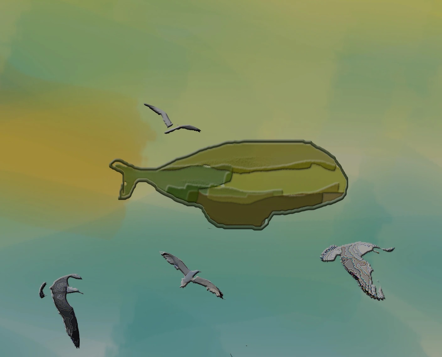 Pez and Birds Flight