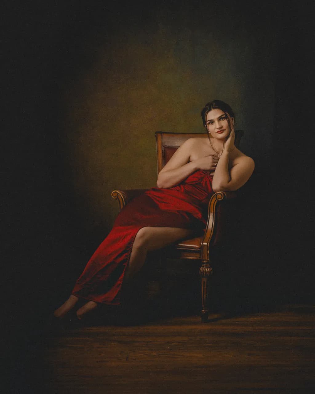 Claire in Red