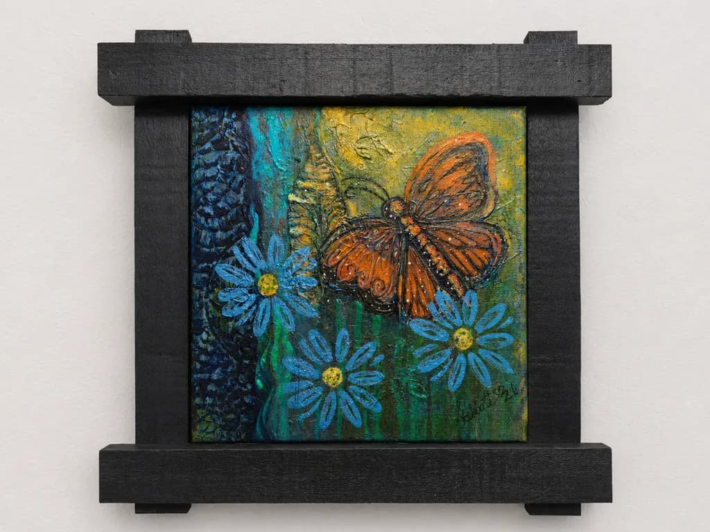 Butterfly and Daisies