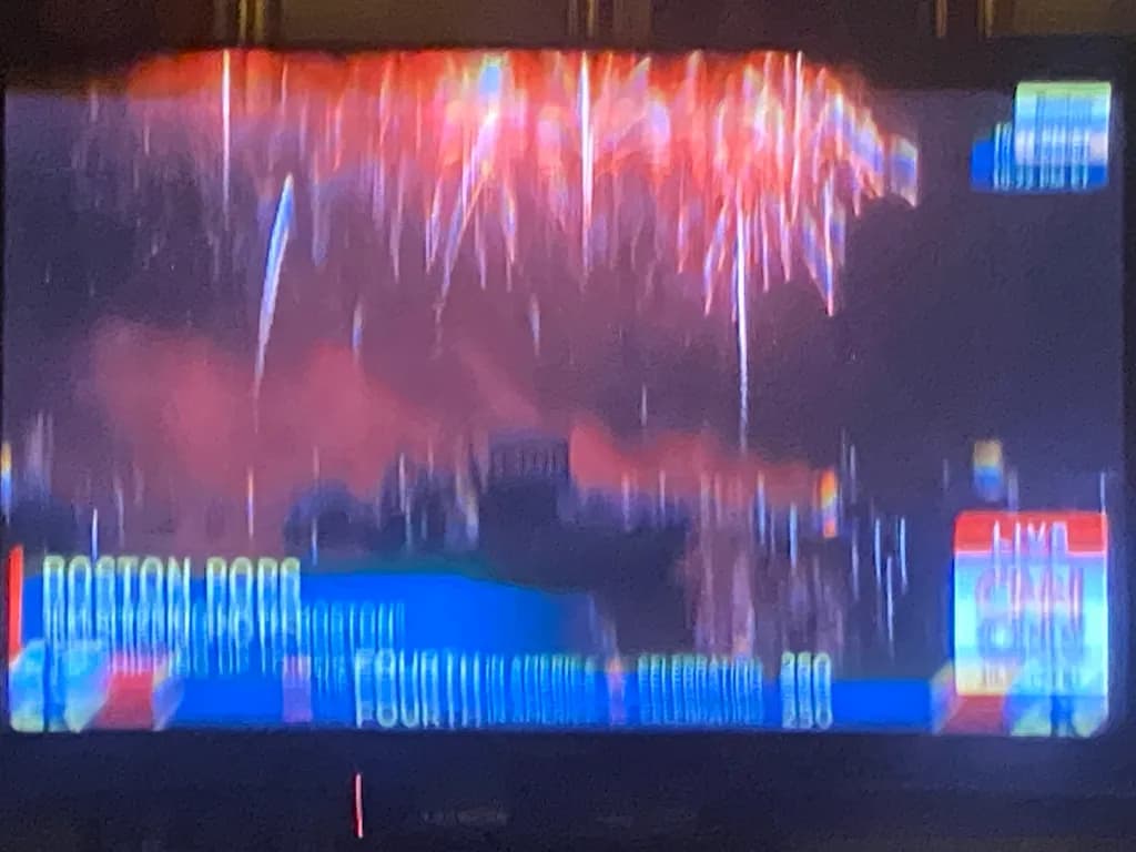 Boston Fireworks Skyline