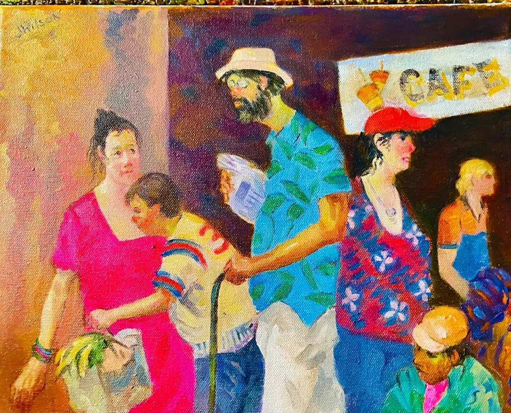 Street Café Scene