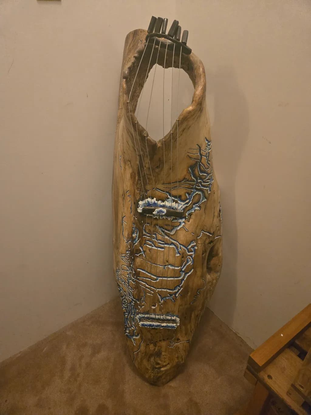 Rustic Blue Harp