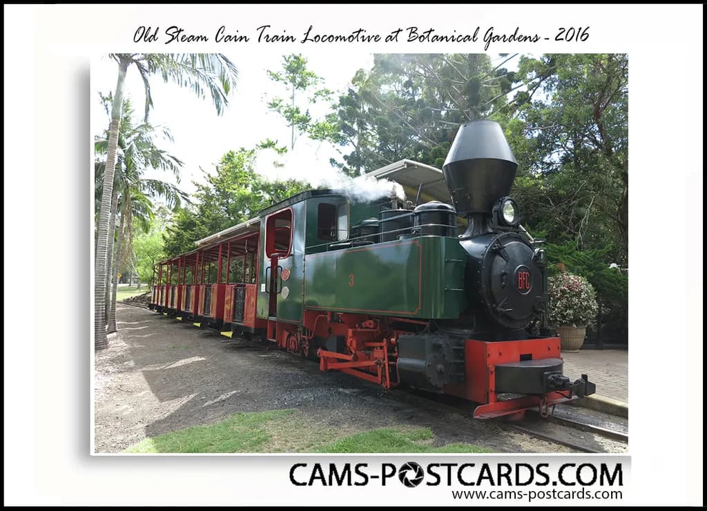 Green Steam Locomotive