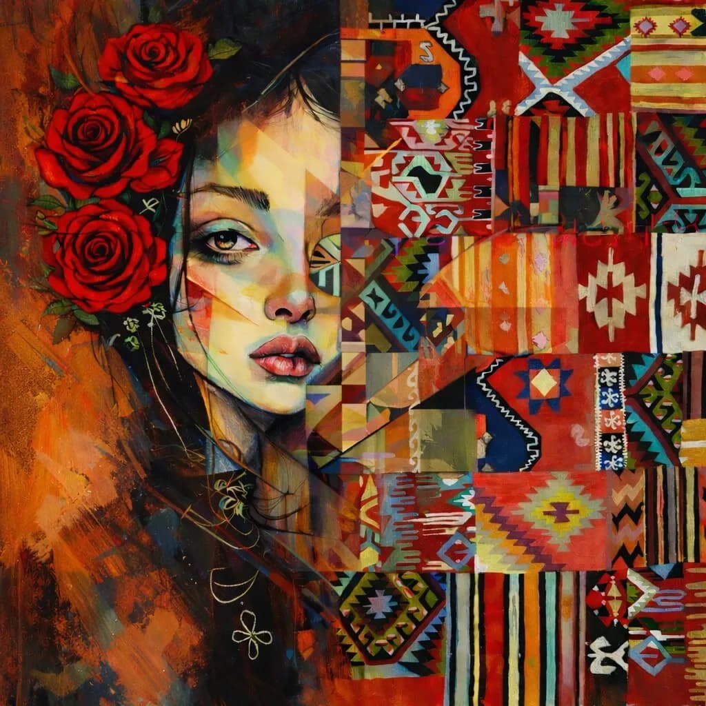 Fragmented Rose