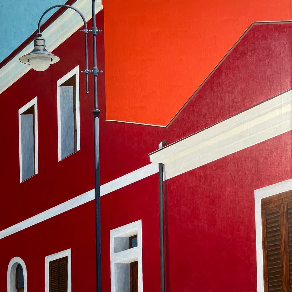 Red Facade Geometry