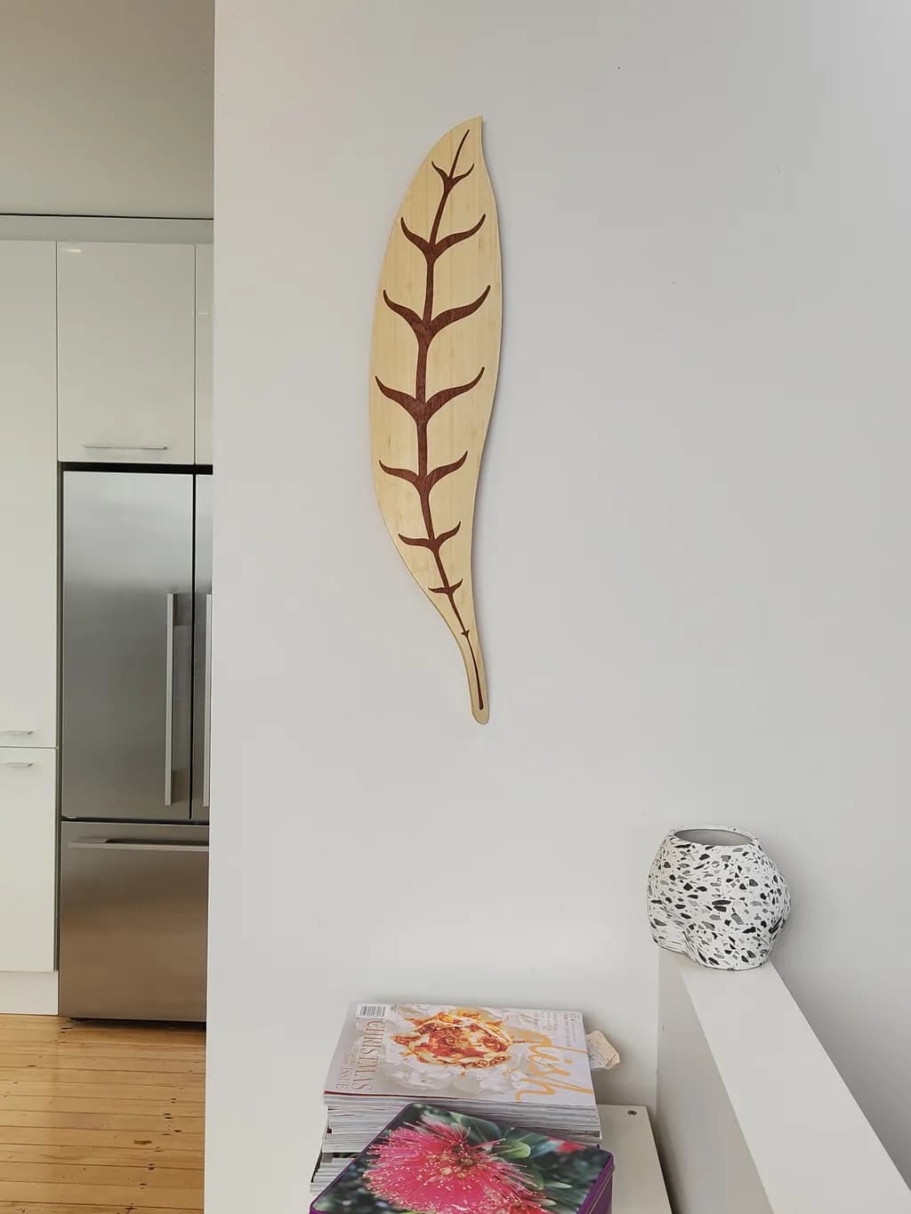 Narrow Veined Leaf Wall Art