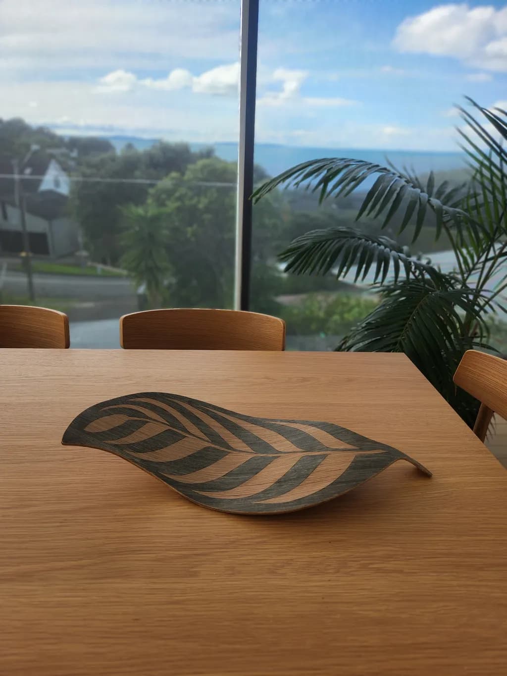 Undulating Leaf table top sculpture