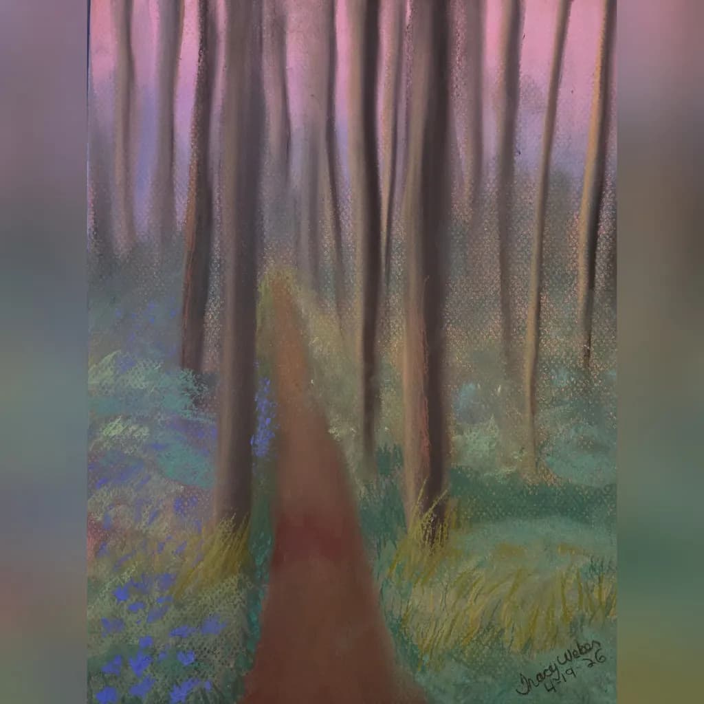 Misty Woodland Path