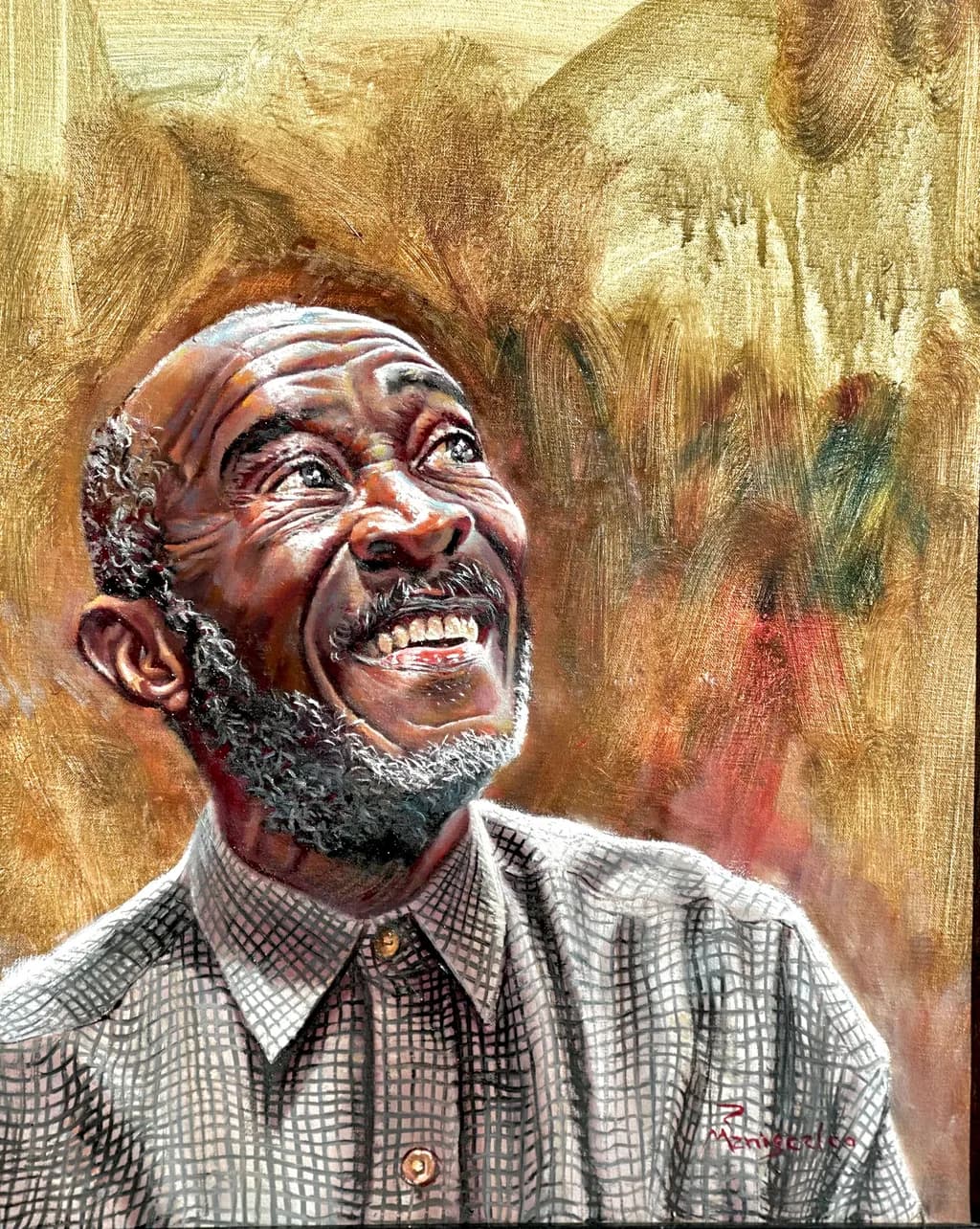 Checkered Smile Portrait