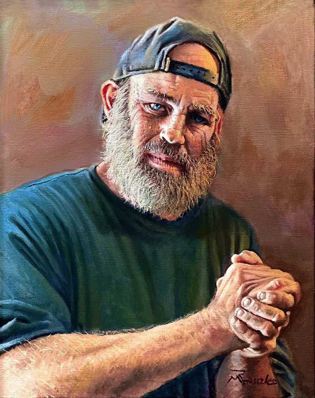 Bearded Man with Cap