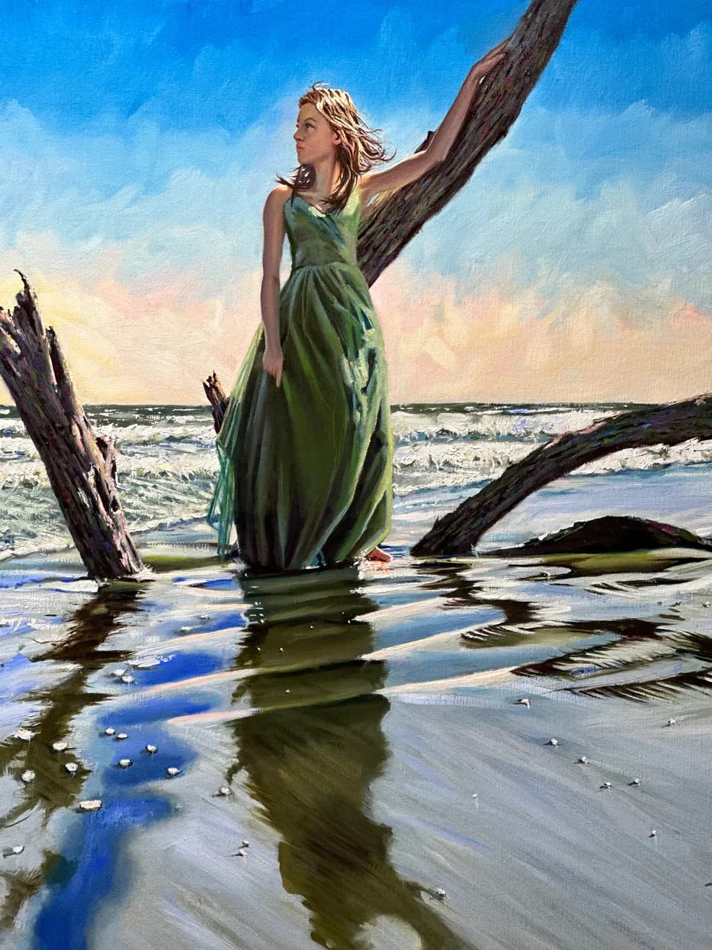 Ocean Shore Reflection