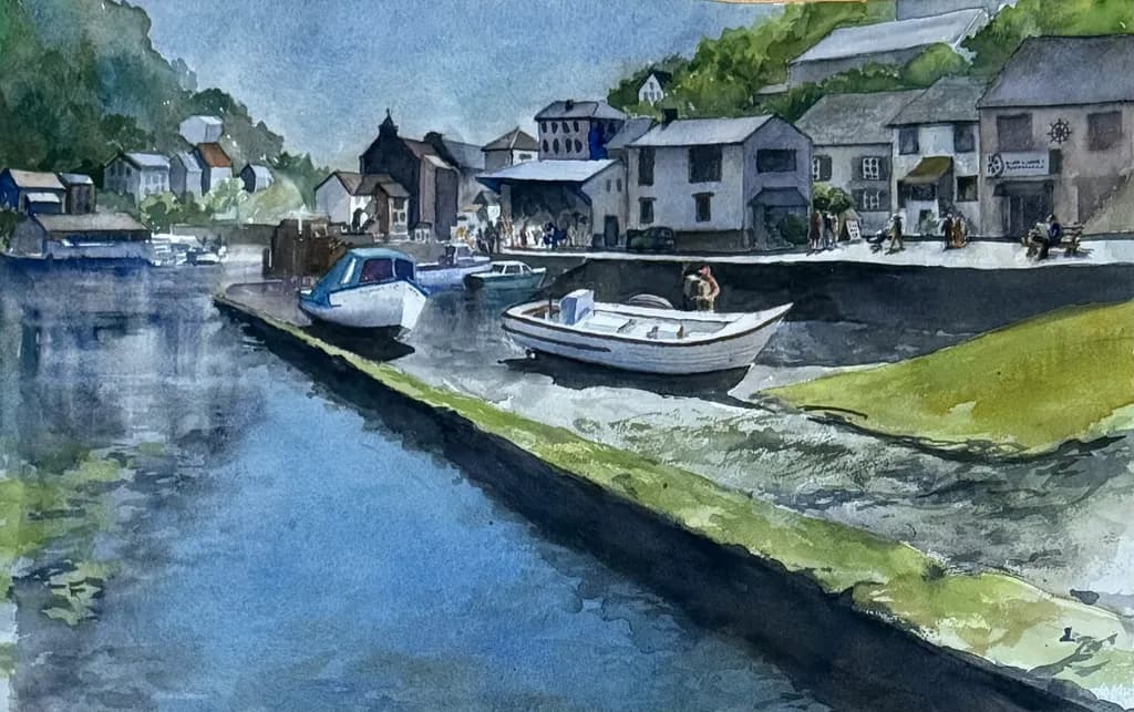 Quiet Harbor Scene