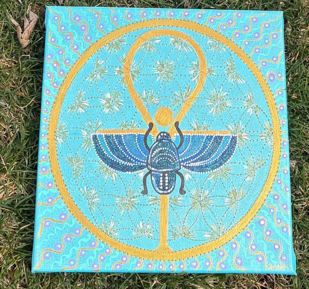 Azure Scarab Mandala