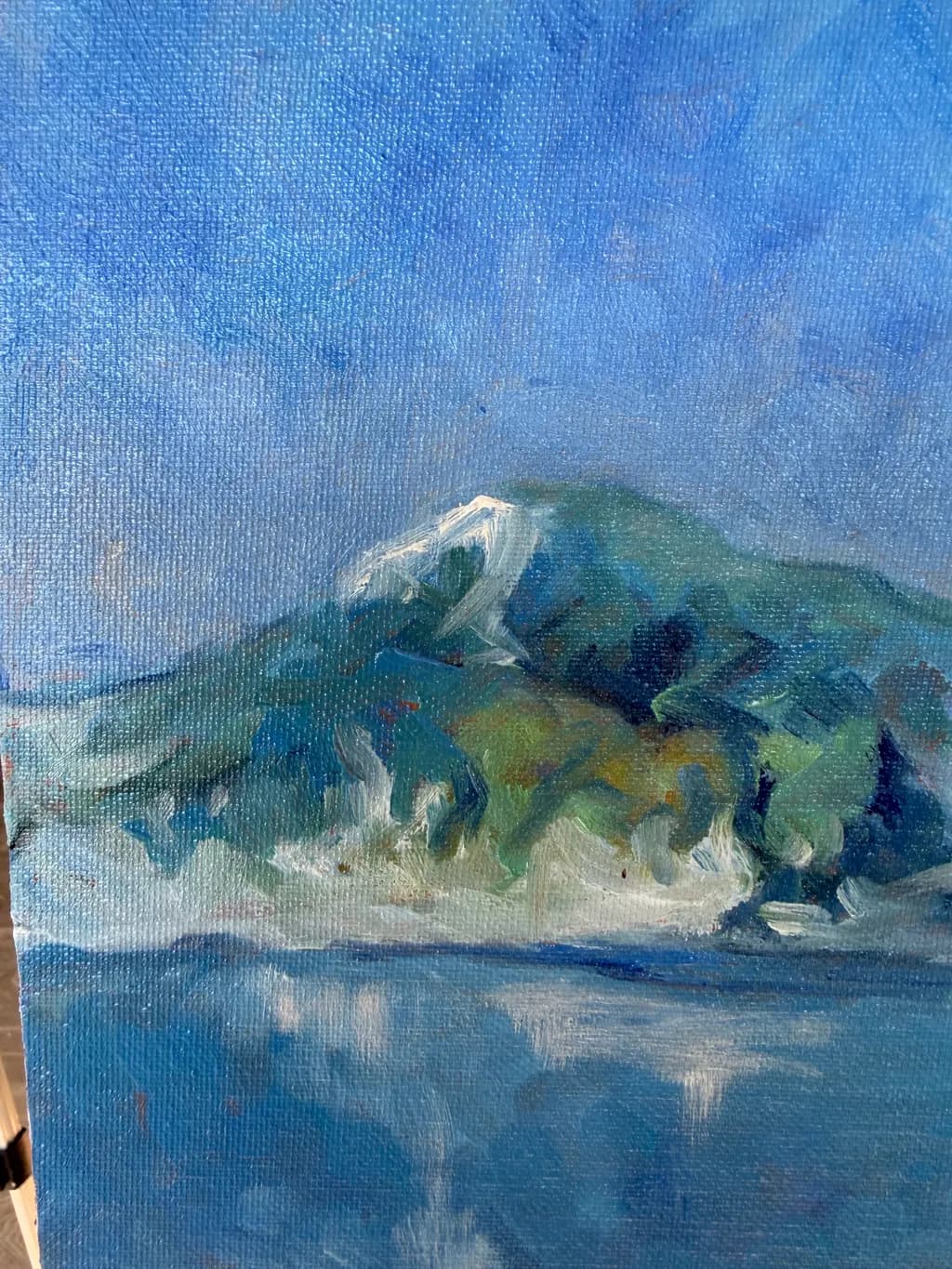 Misty Mountain Reflection