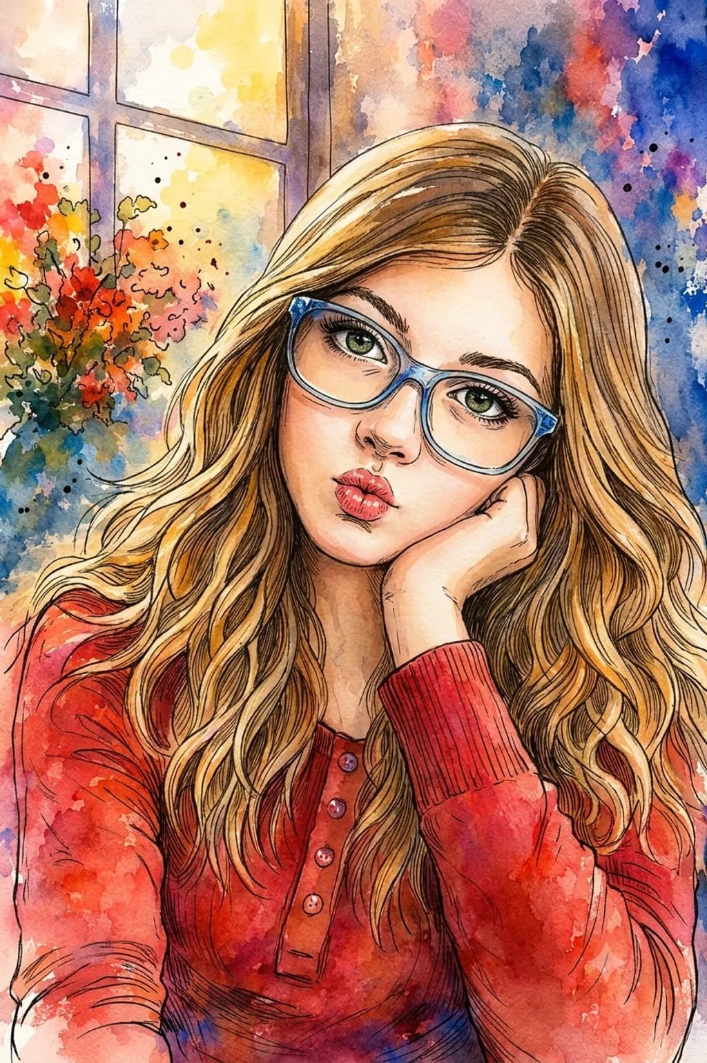 Portrait with Glasses