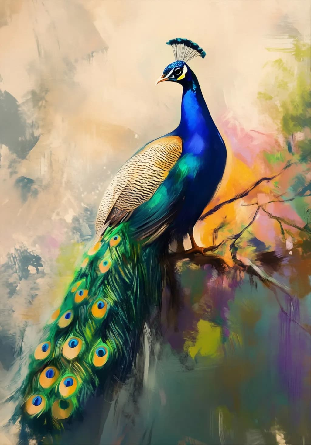Morning Peacock