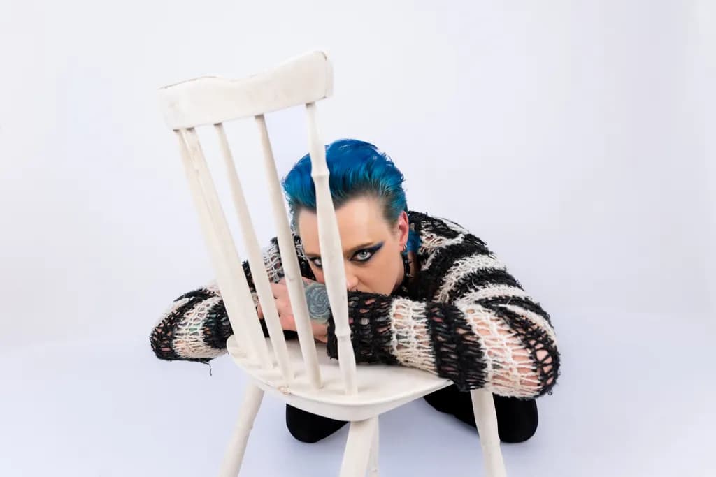 Blue Hair and Chair