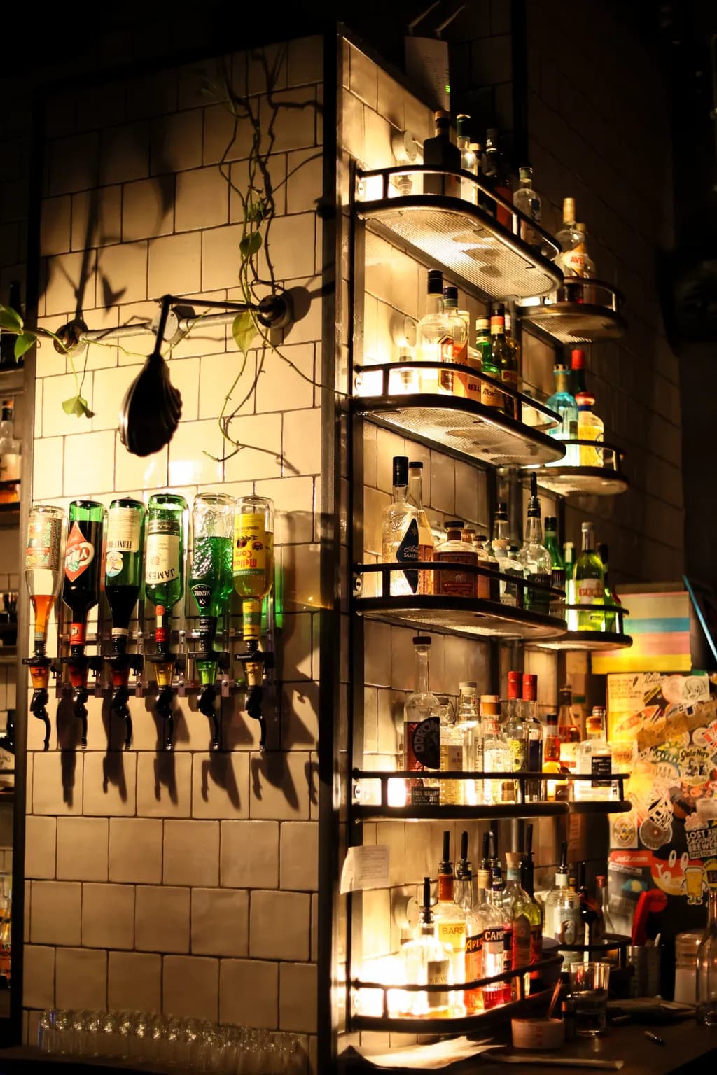 Bar Shelves Glow