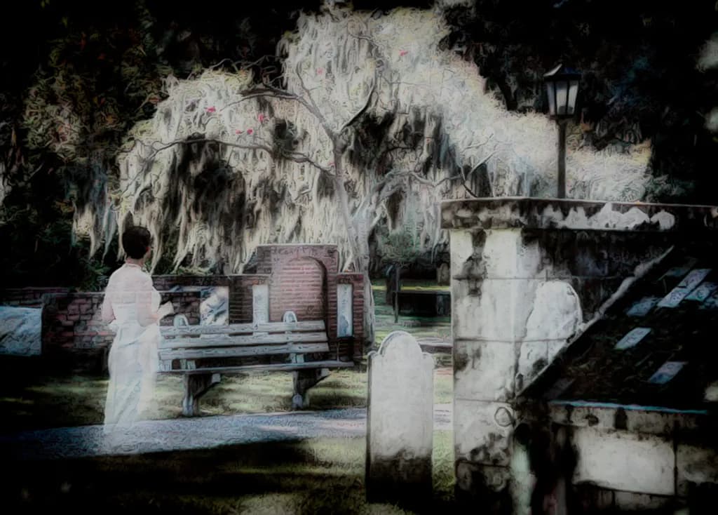 Ghosts in Cemetery