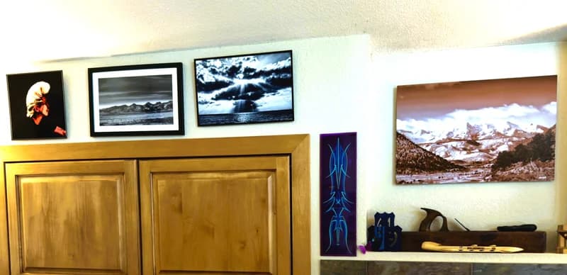 A few pieces hanging in my studio