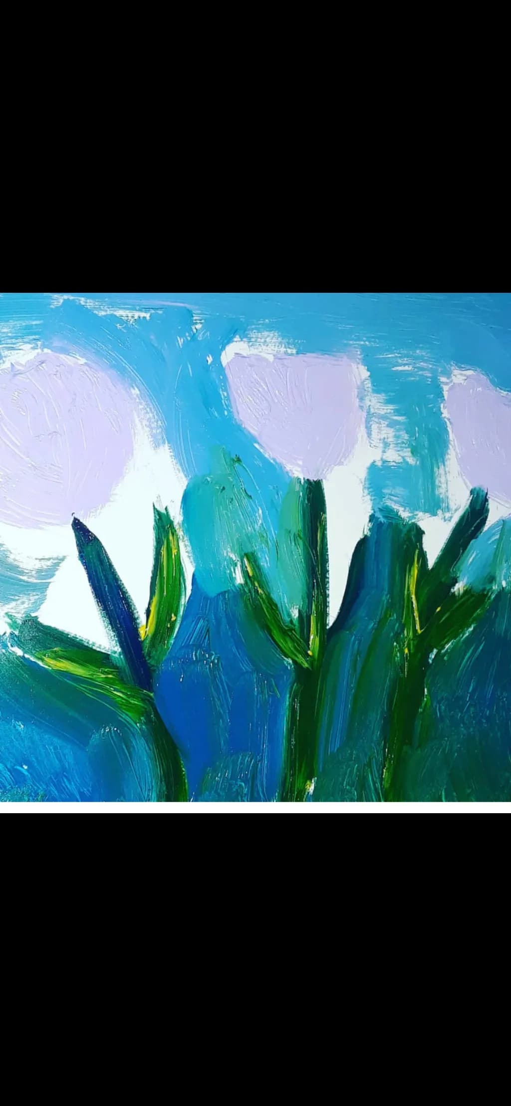 Blue Bloom Abstract