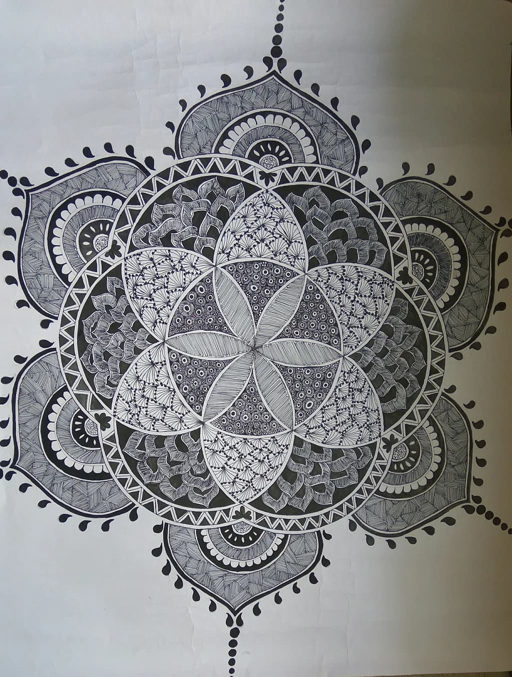 Intricate Lotus Mandala
