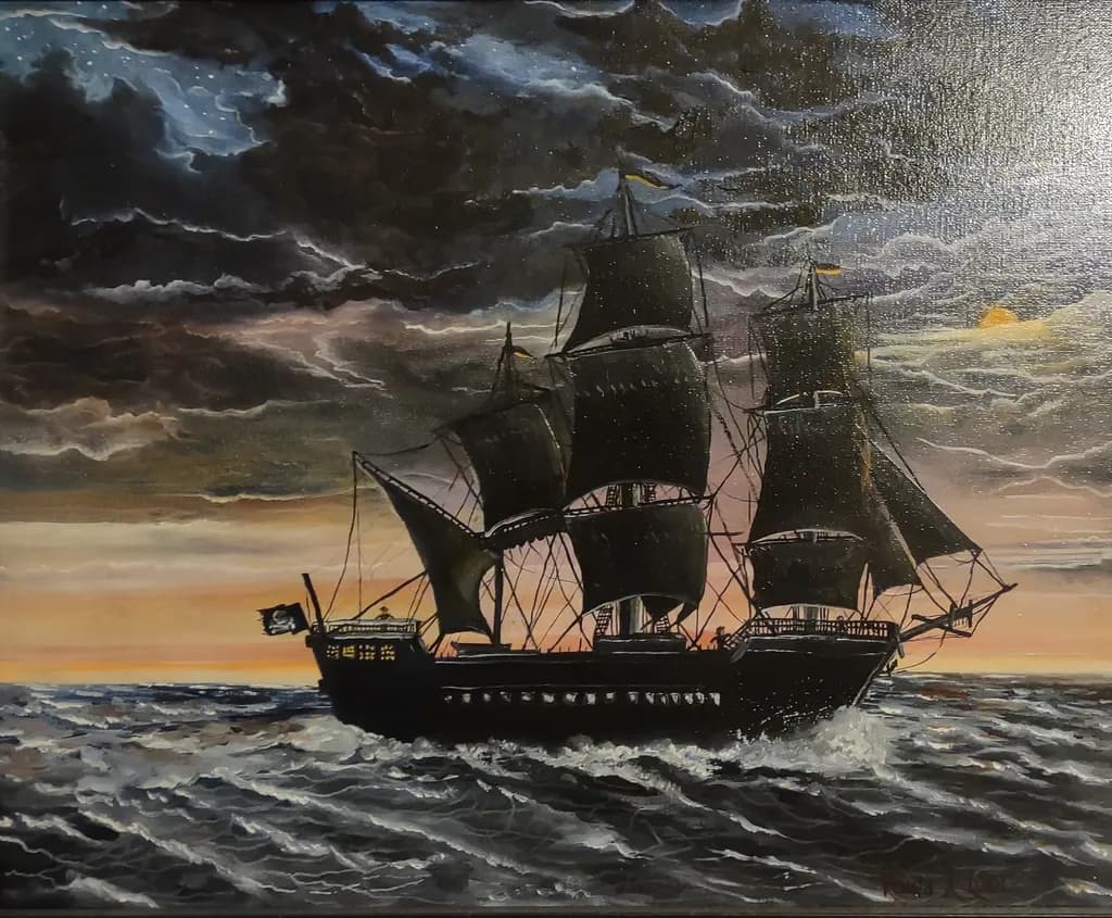 Pirate Ship at Dusk