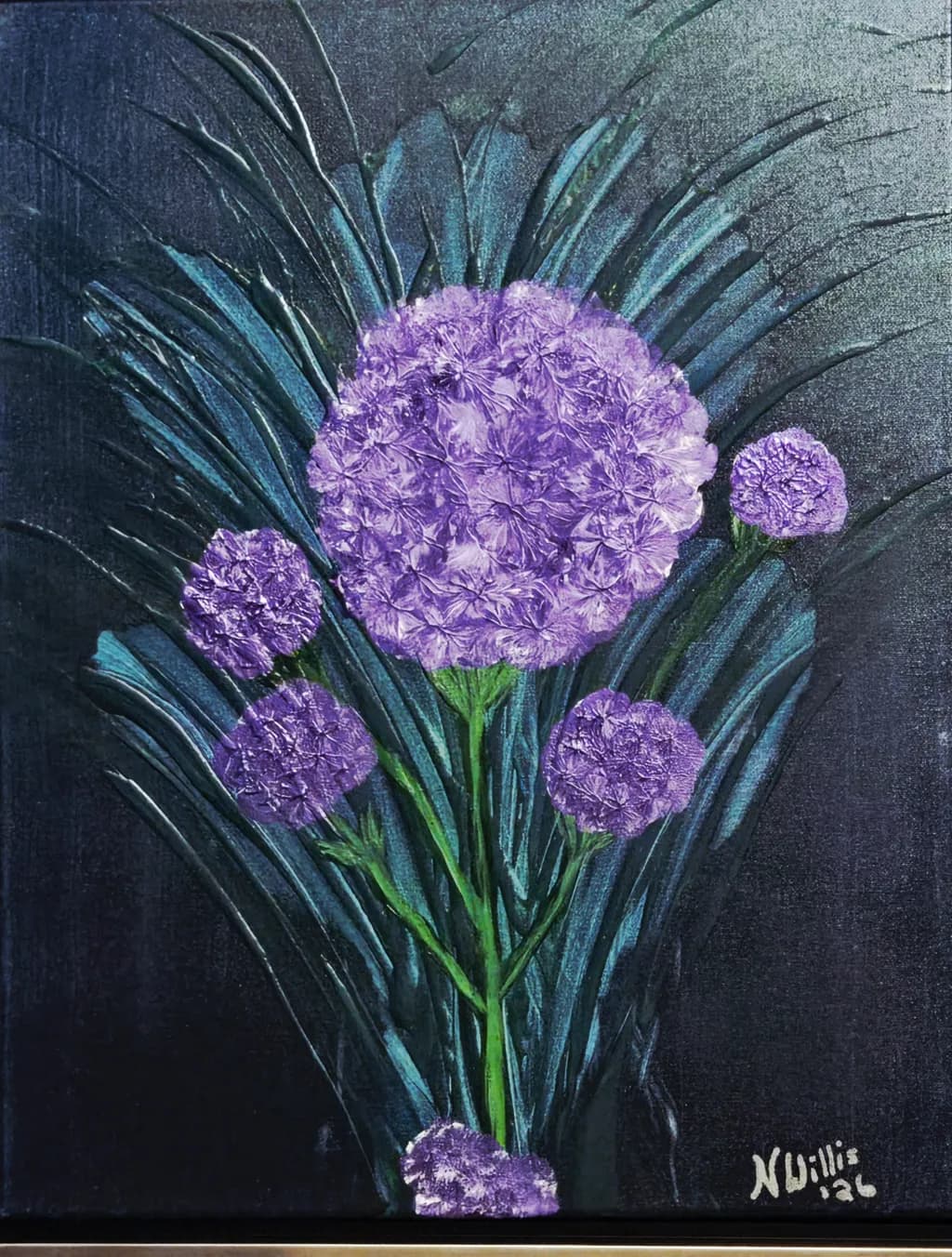 Purple Scabiosa Bouquet
