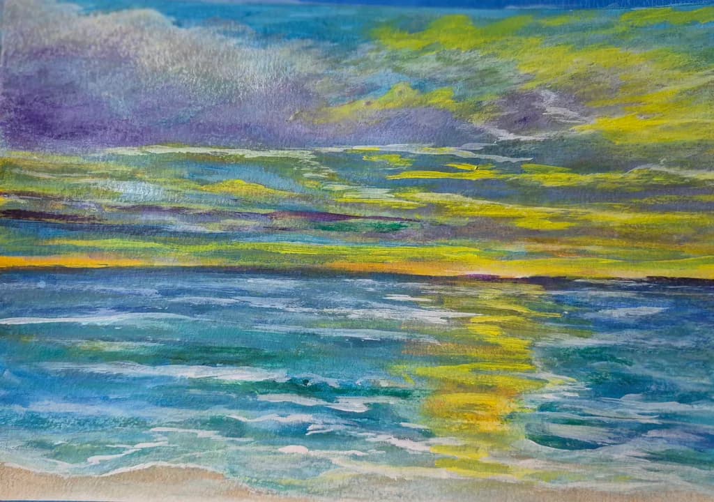 Golden Horizon Reflection