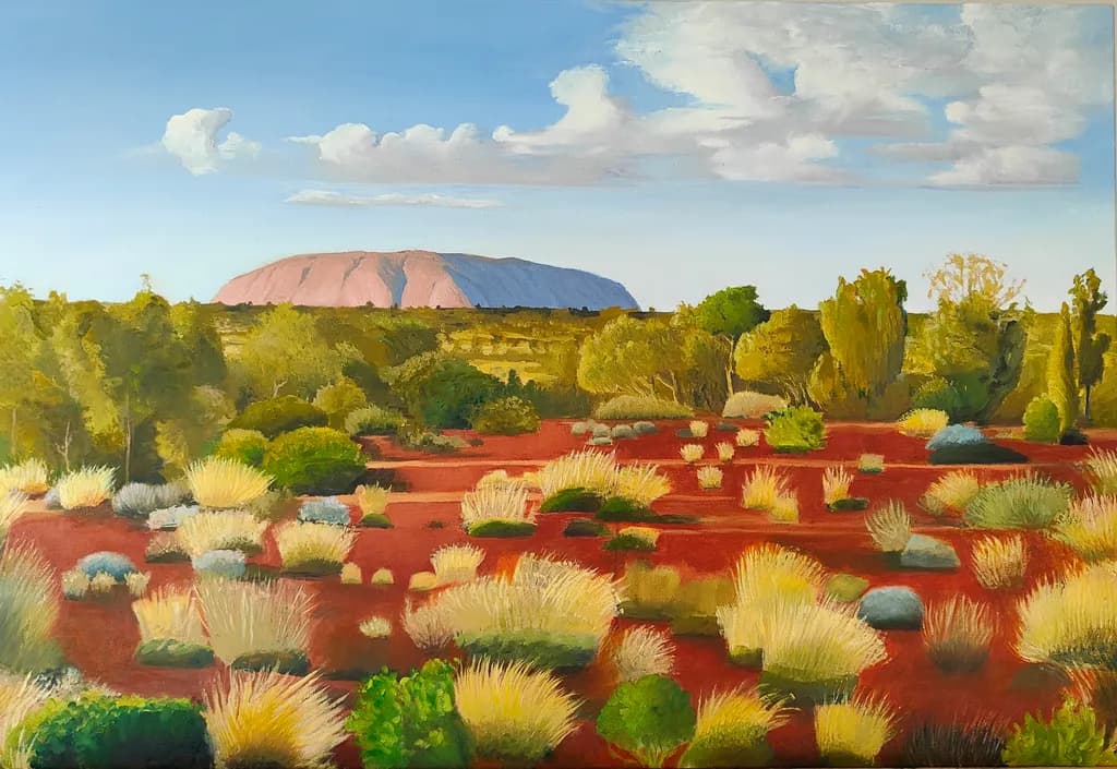 Yalara scene with Uluru