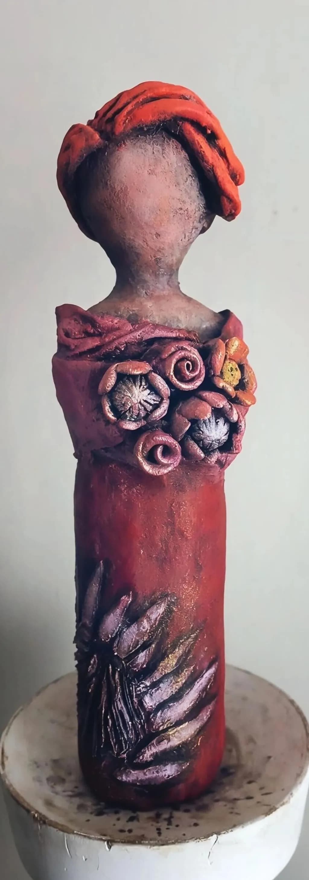 Floral Clay Portrait