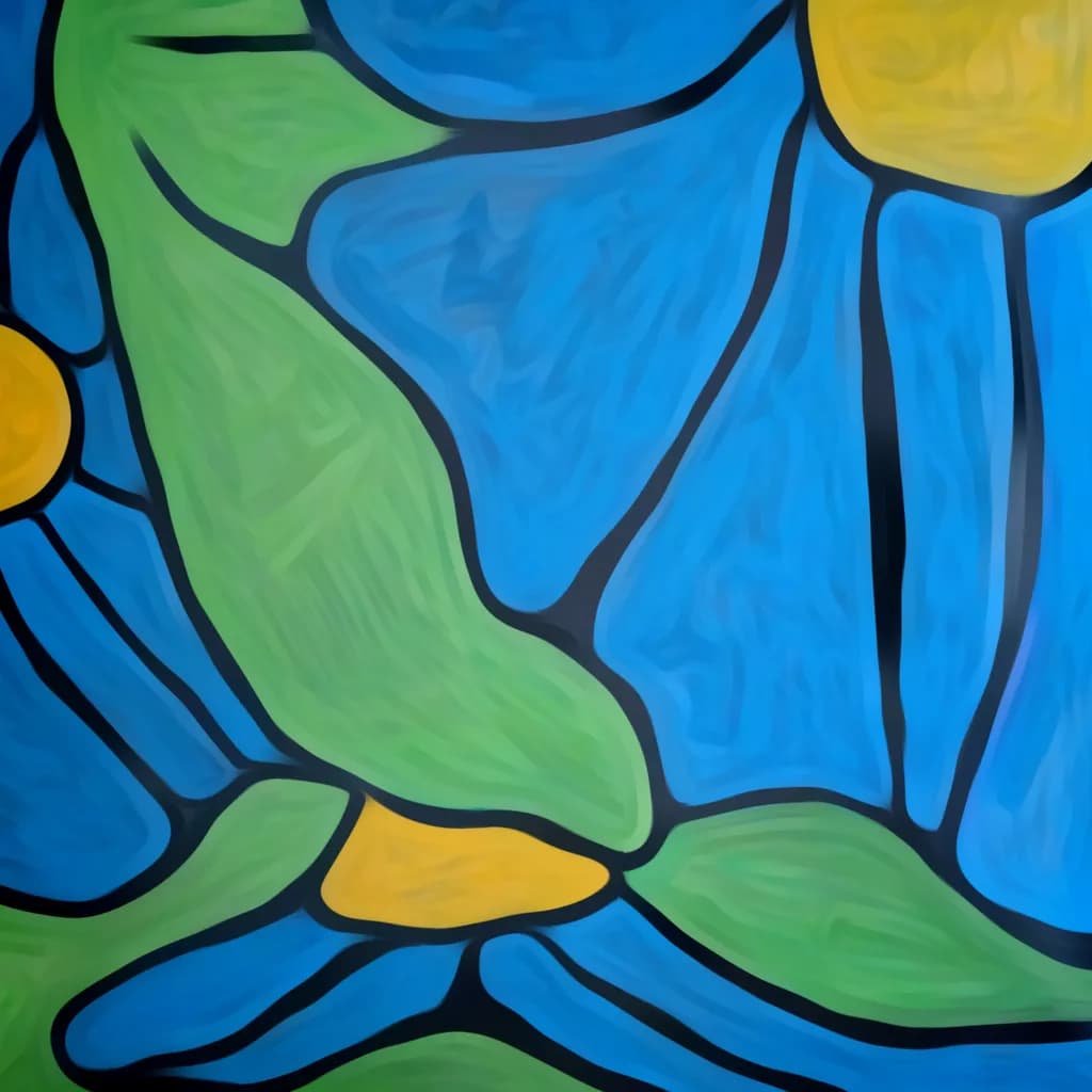 Blue Garden Mosaic