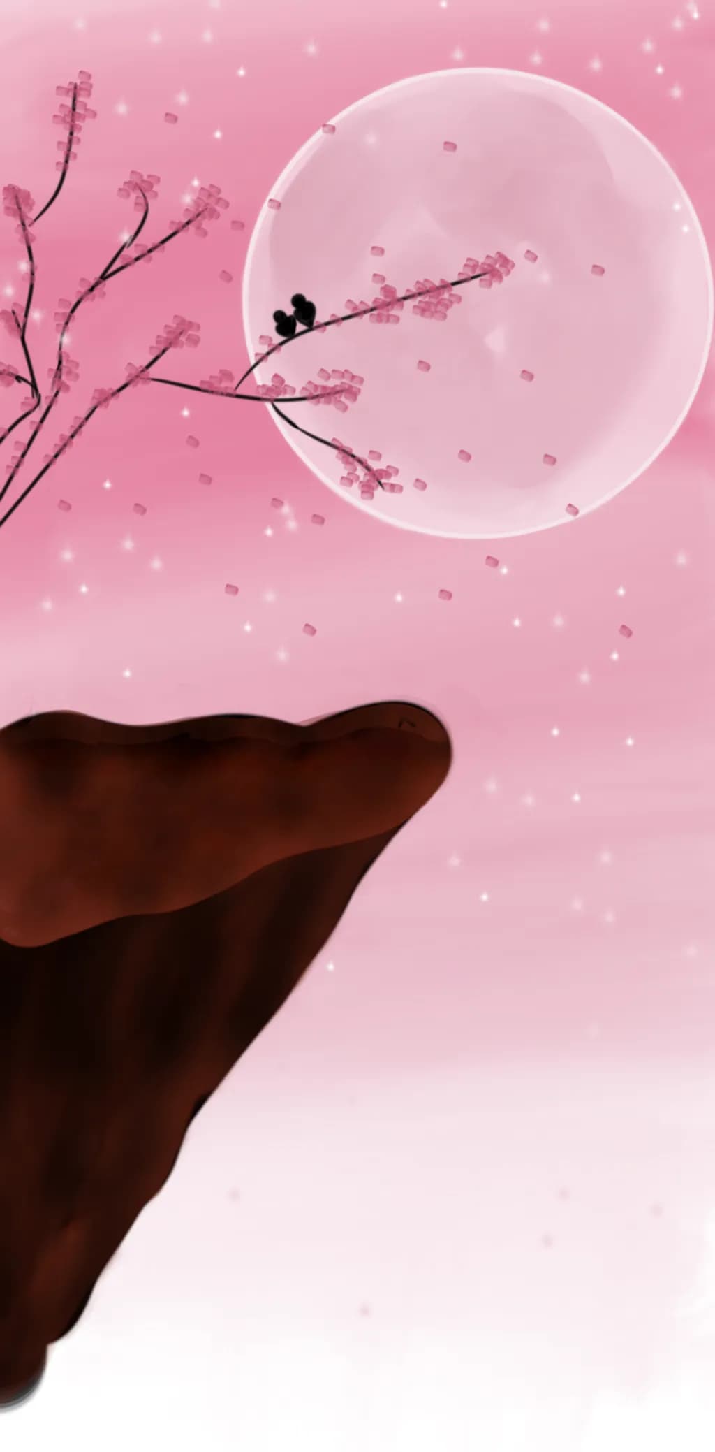 Moonlight Lovebirds Branch