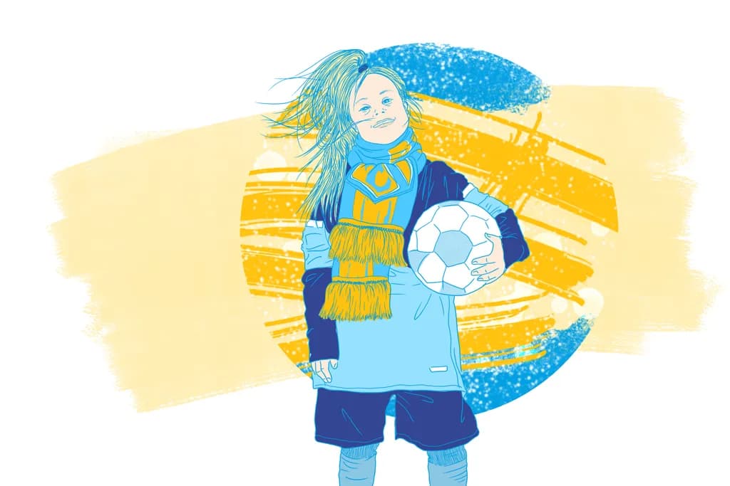 Soccer Girl Illustration