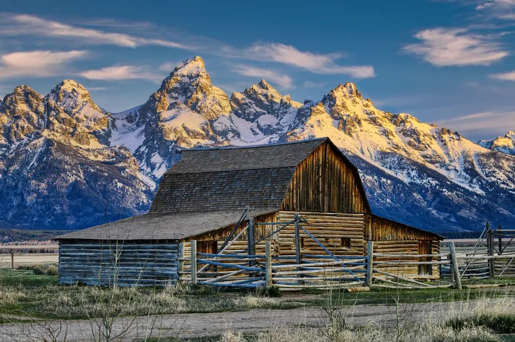 John Moulton Barn Mormon Row Grand Tetons