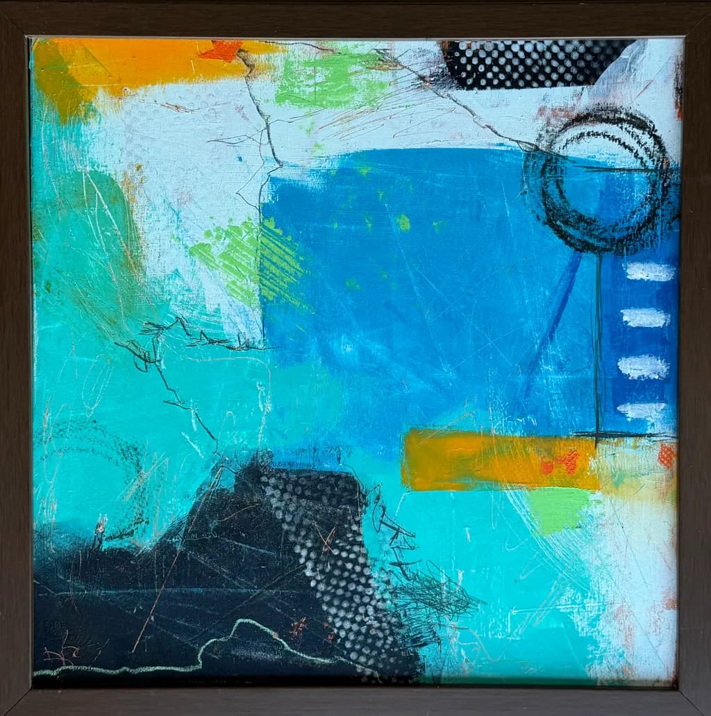 Blue Abstract Composition