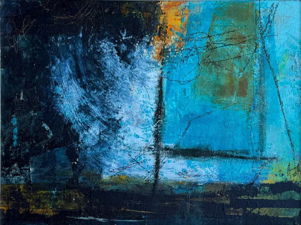 Abstract Blue Depths