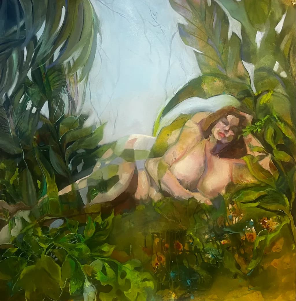 Reclining in Greenery
