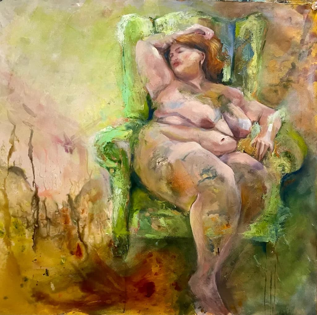 Reclining in Green