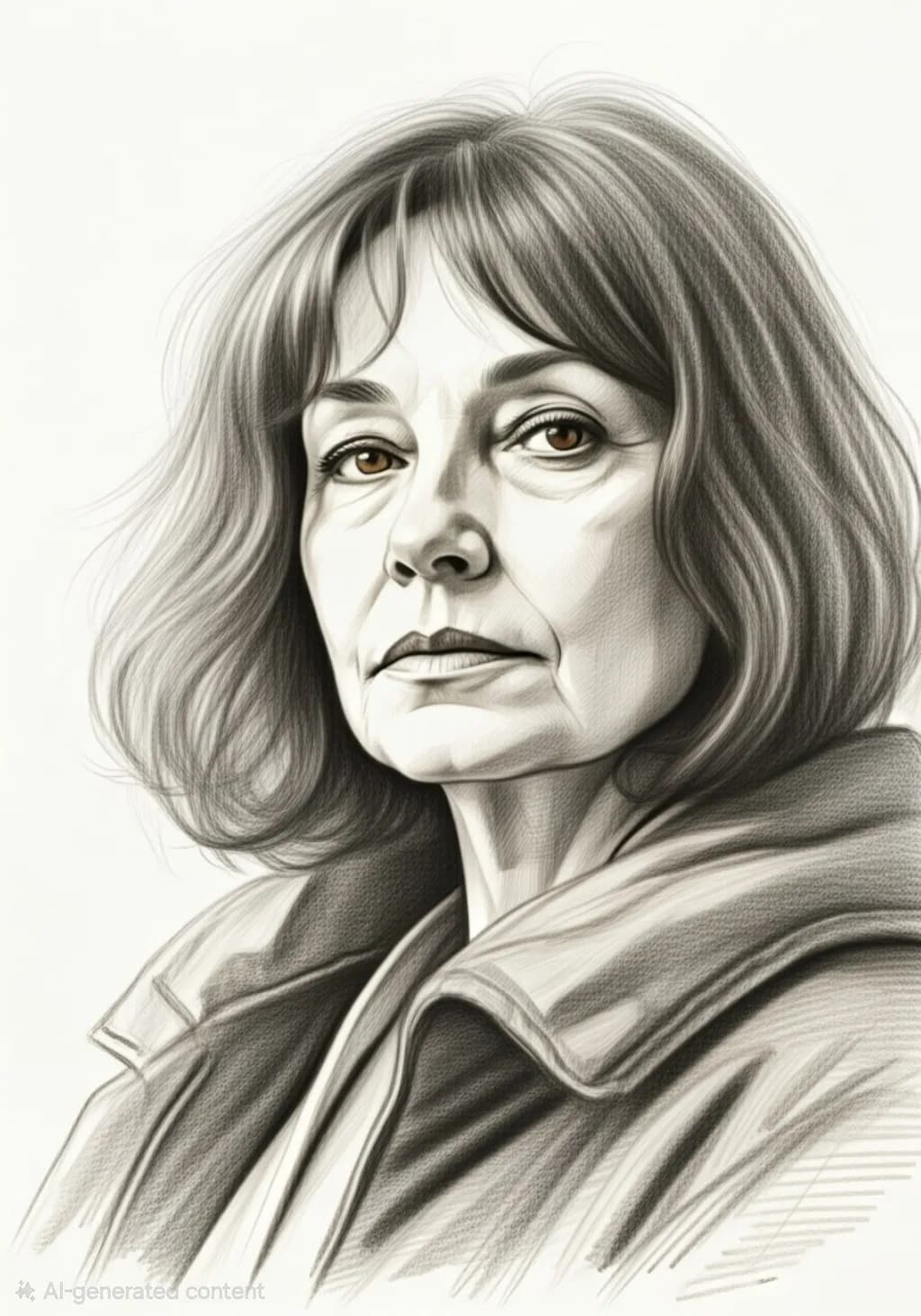 Contemplative Woman Portrait