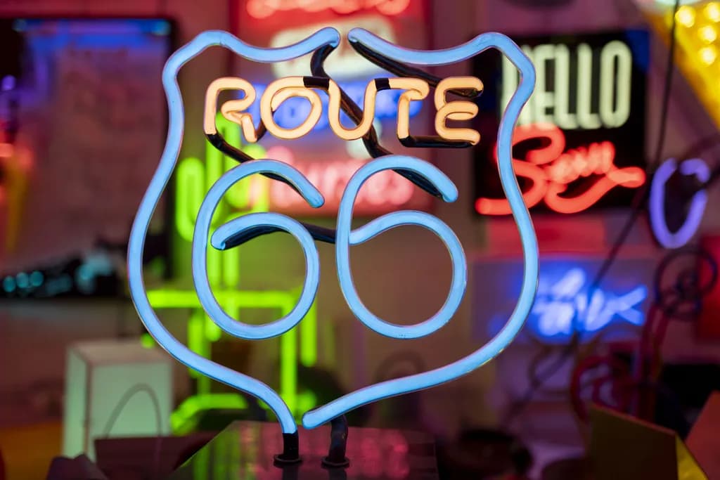 Neon Route 66