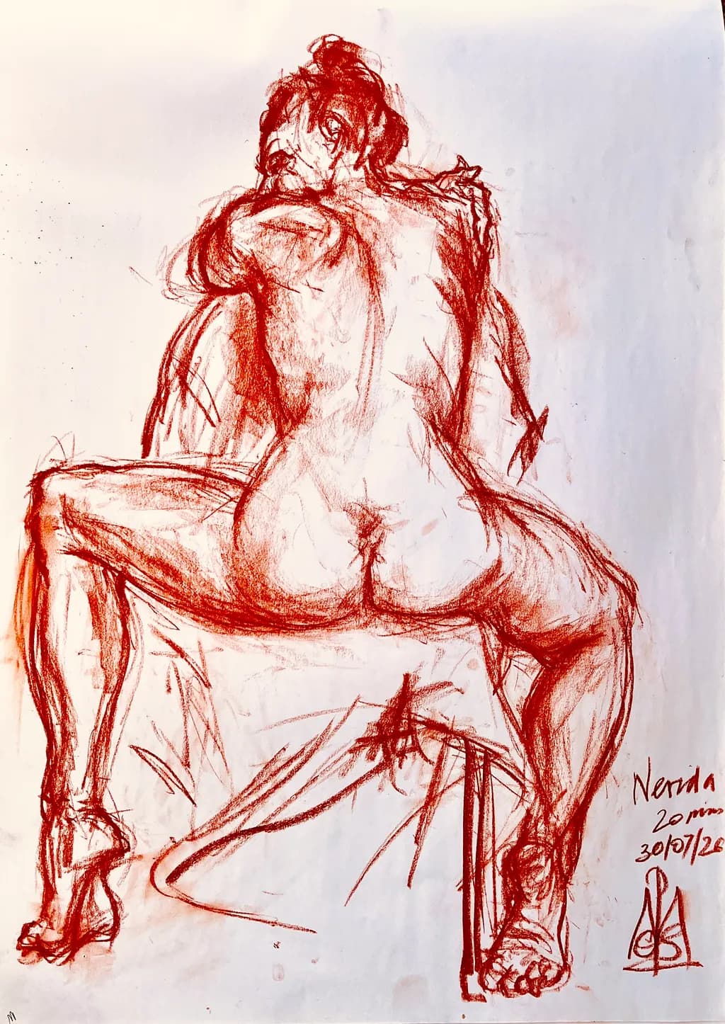 Seated Nude Back